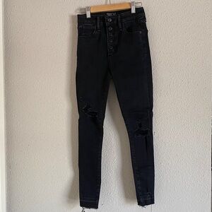 Abercrombie & Fitch High Rise Black Jeans